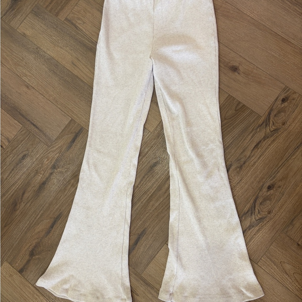 Madewell ribbed flare stretchy pants